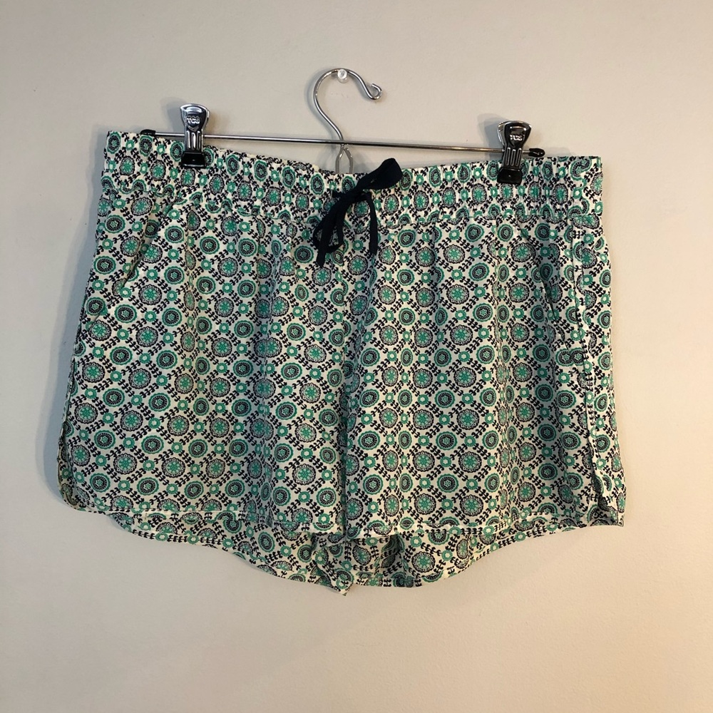 Joie Patterned Silk Shorts